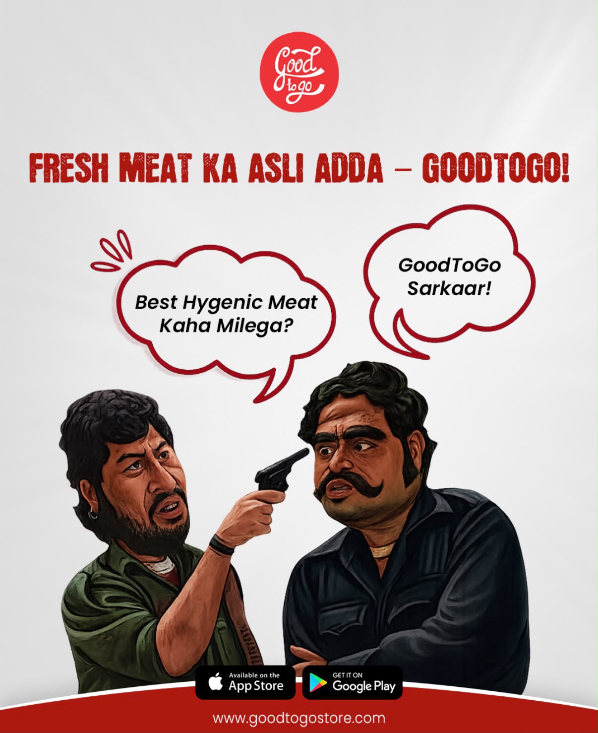 Fresh meat — conversational social creative
