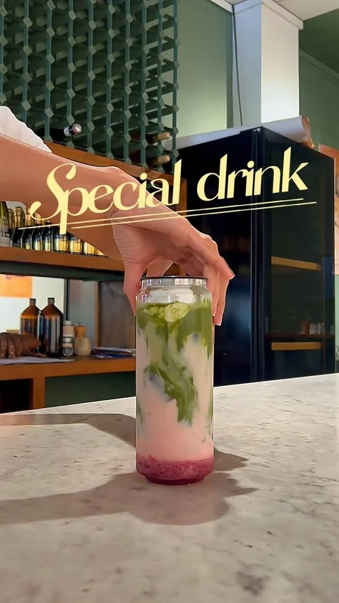 A seasonal drink moment